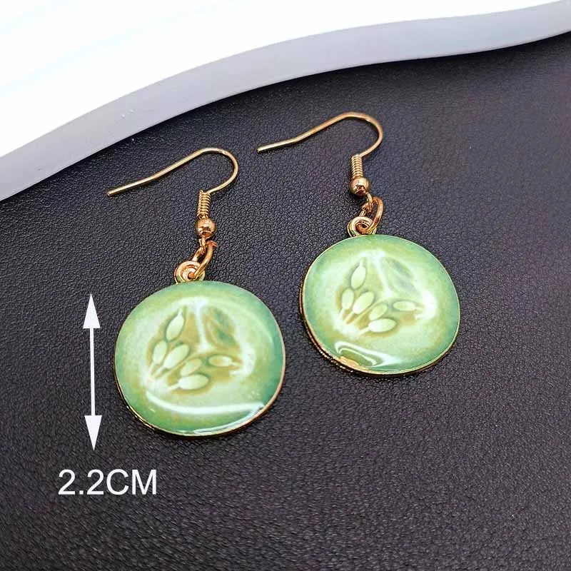 Trend Pitaya Earrings Sweet Lemon Pendant Earring Fashion Summer Jewelry for Women