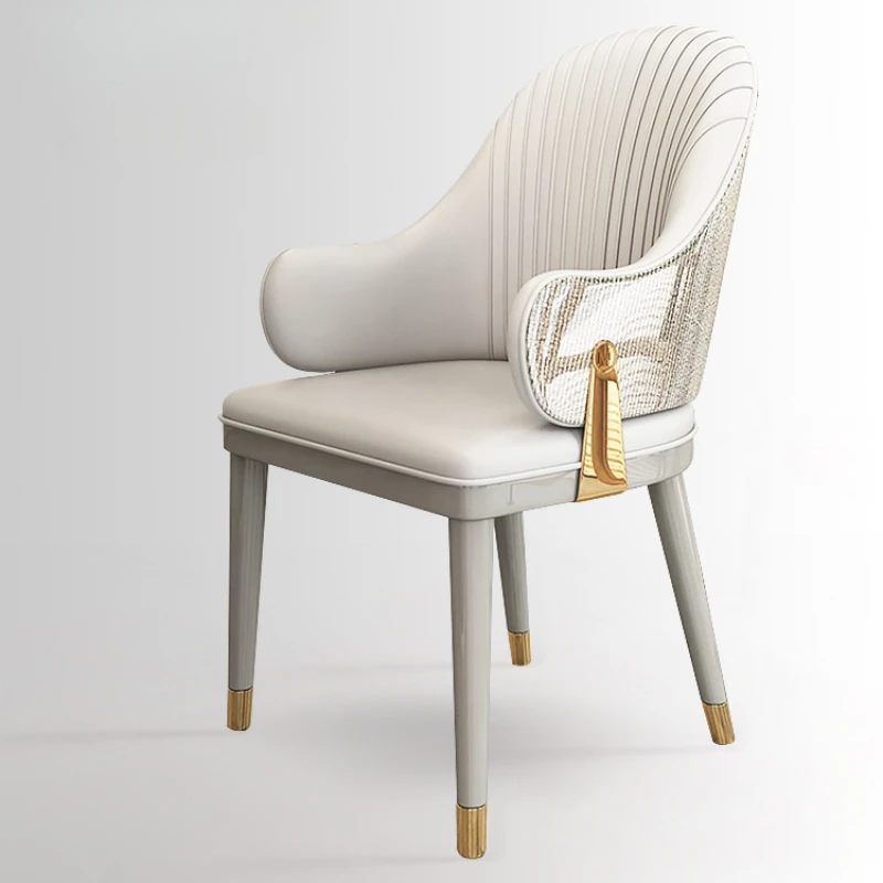 Ristoranti di lusso Sedie da pranzo moderne Casa Soggiorno Sedia da pranzo in pelle italiana Hotel Mobili occasionali Sillas Comedor