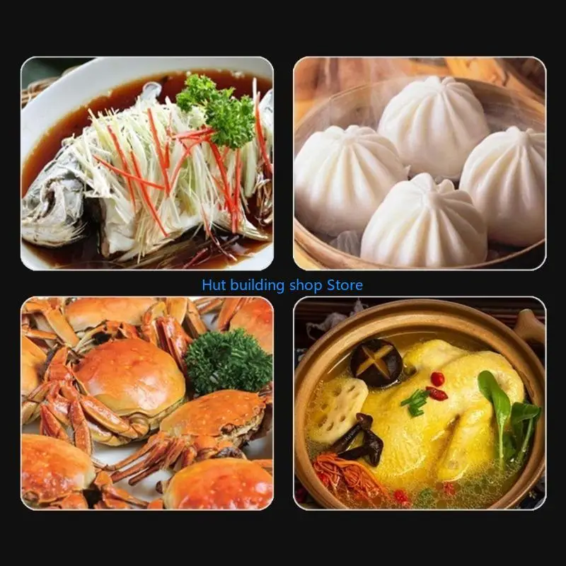 T21C Oval Fish Steamer Cookware Steamed Pot Stockpot for Steaming Fish, Boiling Soup
