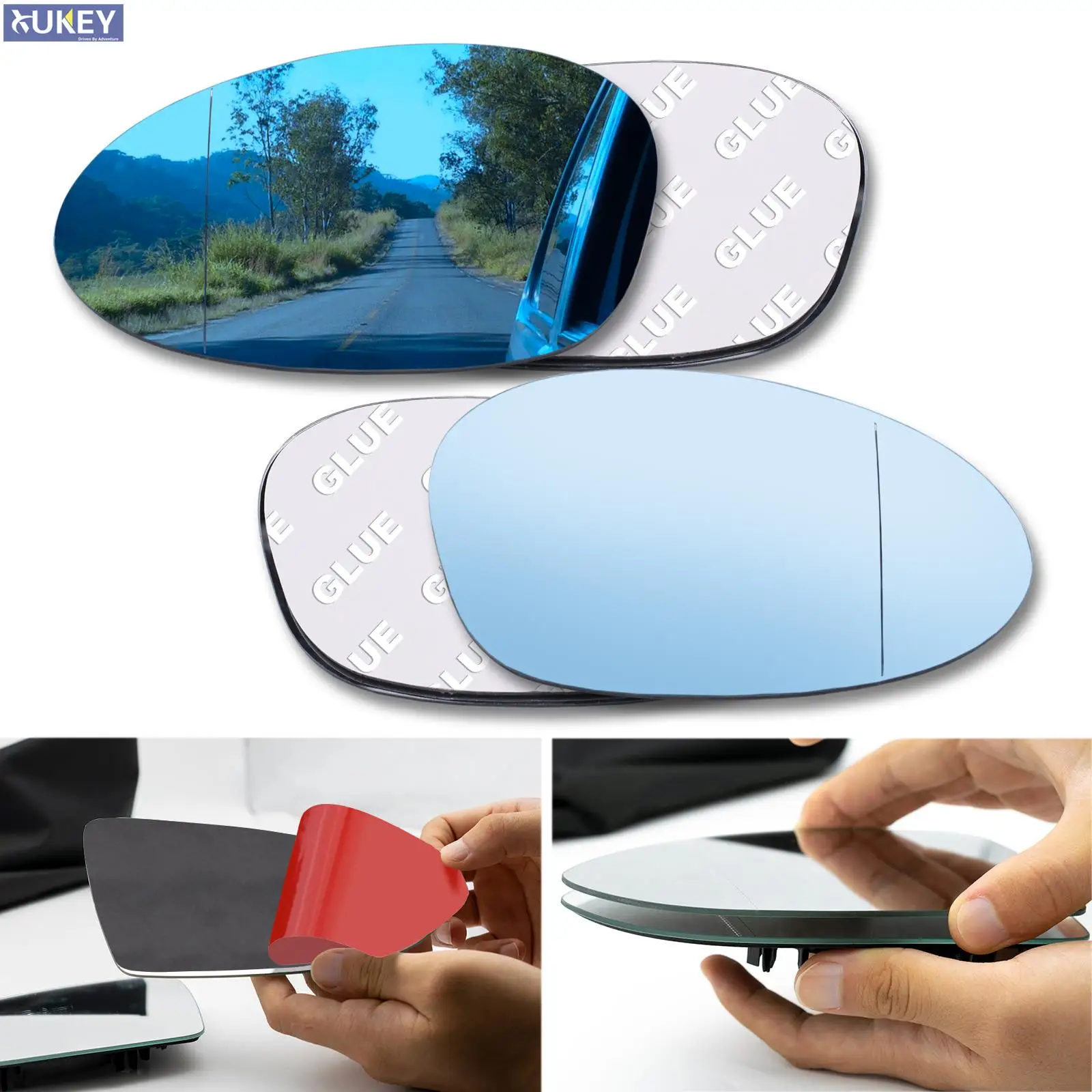 Car Rearview Wing Mirror Glass Wide Angle For BMW E90 E92 E91 E93 For E82 E88 E86 E85 Z4 320i 328i 335i 330i 323i 135i 2005-2009