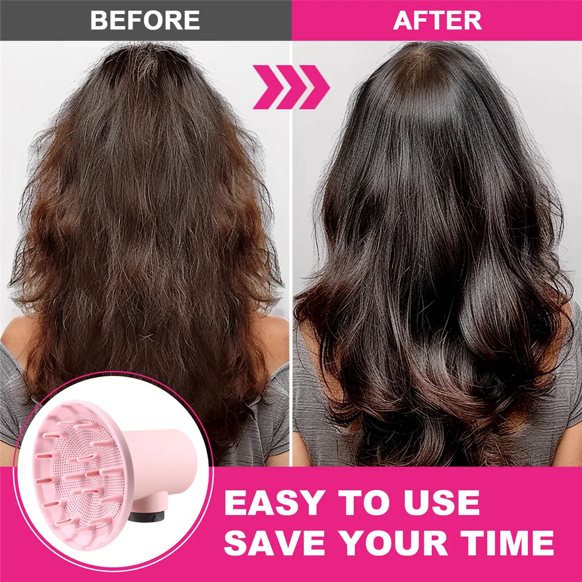 BAAQ Ugello di Diffusione per Asciugacapelli per HS01 HS05 Diffusore Asciugacapelli Sostituzione Asciugacapelli Diffusore Accessori B