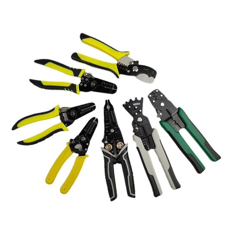 

Multifunctional electrician wire stripping pliers pulling pliers cable scissors fiber optic wire breaking pliers bending Wire St