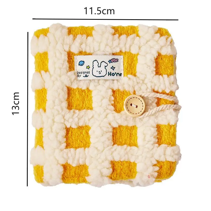 Cute Plush Palace Grid Cloth Small Card Book, Can Store 20Pcs Photos Under 3 Inches,The Best Gift For Friends