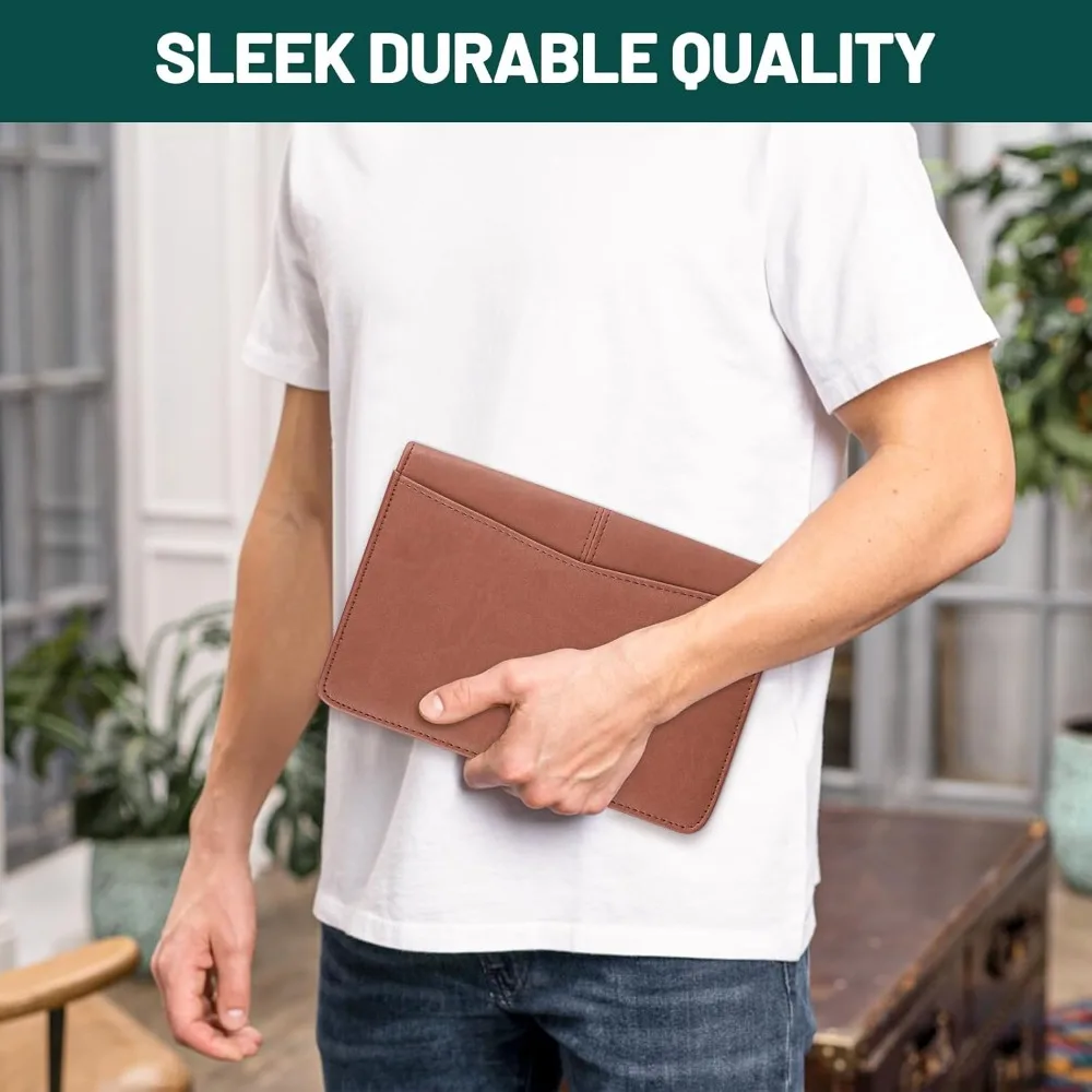 Padfolio Portfolio Organizer Binder Interview Resume Folder Zippered Business Portfolio Faux Leather Padfolio Portfolio Binder f