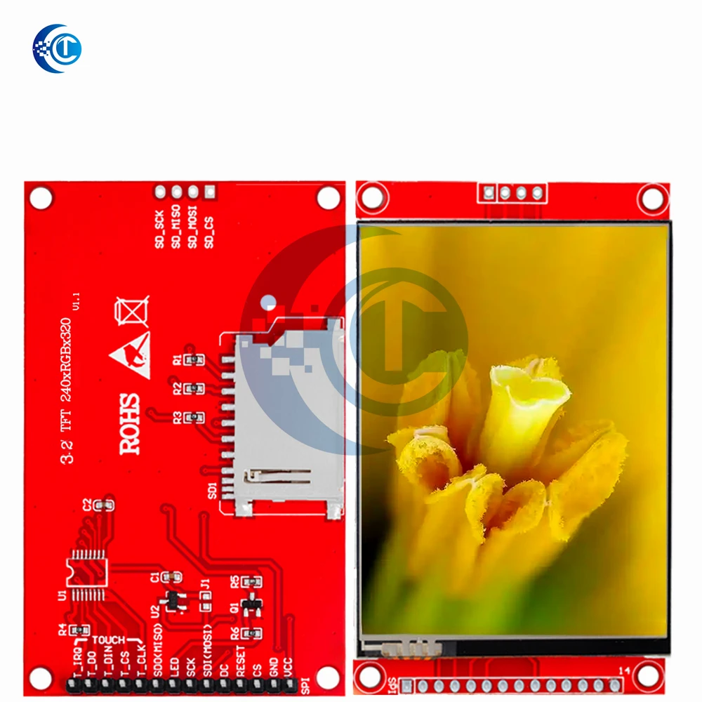3.2 "3.2 بوصة TFT LCD وحدة شاشة تعمل باللمس 240X320 ST7789 شاشة الكريستال السائل لاردوينو UNO MEGA2560 مع اللمس/بدون اللمس