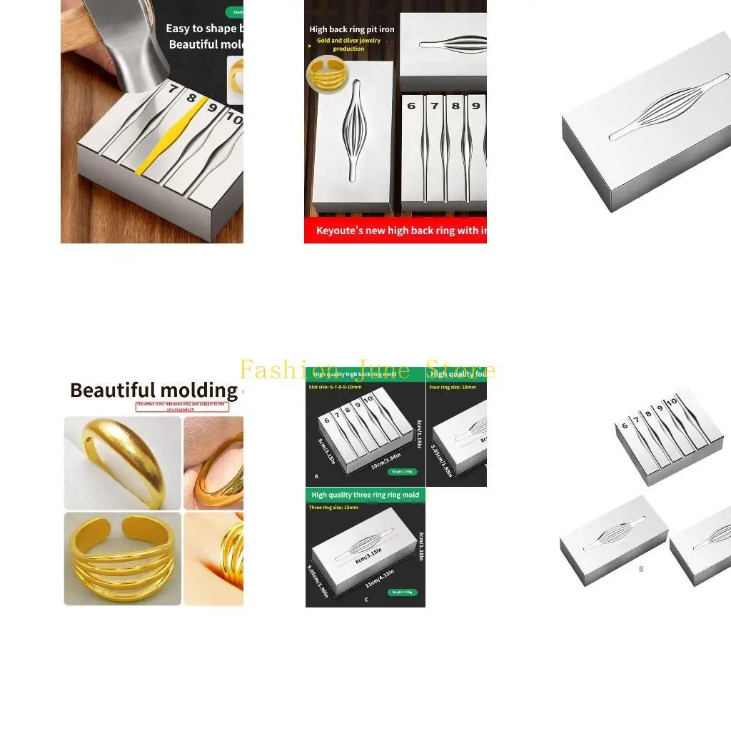 

N5KA Sturdy Steel Grooves Tool Designed for Rings Shaping in Jewelry Making Applications