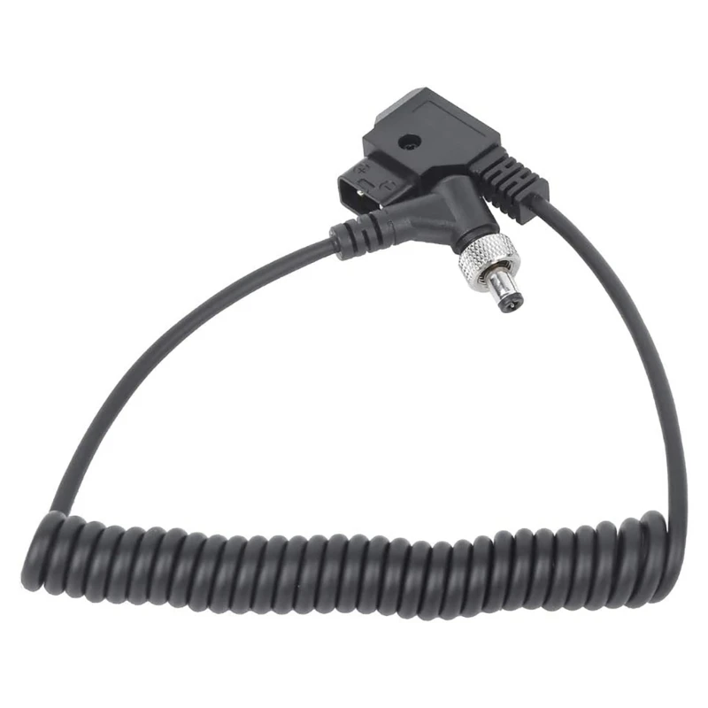 SZYA D Tap to DCRight Angle Coiled Power Cord for LCD Assist Monitors D Tap to DCRight Angle 12V Locking Device Spring Wire image 5