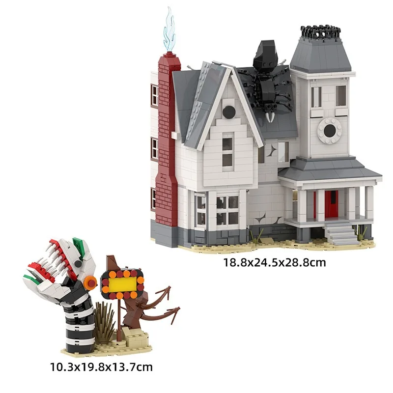 ภาพยนตร์คลาสสิก Beetlejuices Barbara Maitland & Adam Maitland House & Sandworm Building Block อิฐชุด DIY ปริศนาของเล่นของขวัญ