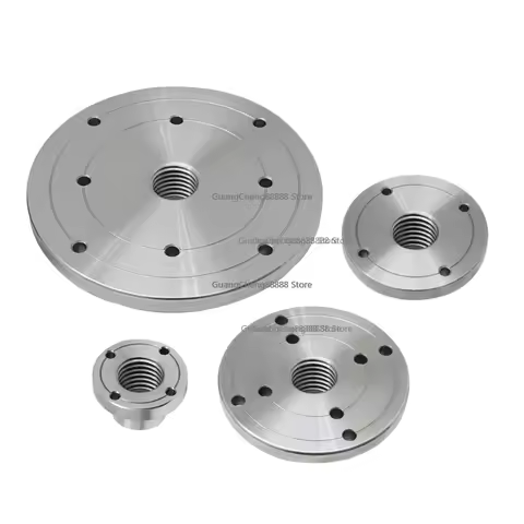 1SET Wood Lathe Face Plate for M33 M18 1 Inch Threaded Woodworking Turning Machine Chuck 2" 3" 4" 6" Flange Faceplate BEST SELLI