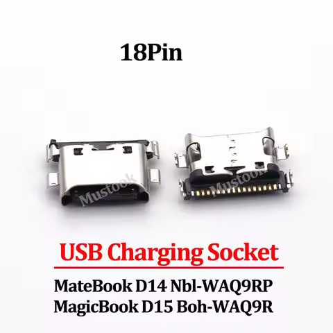 10-50PCS Type-C For Huawei Honor MateBook D14 Nbl-WAQ9RP / Boh-WAQ9R MagicBook 15 D15 USB Charging Port Dock Plug Connector