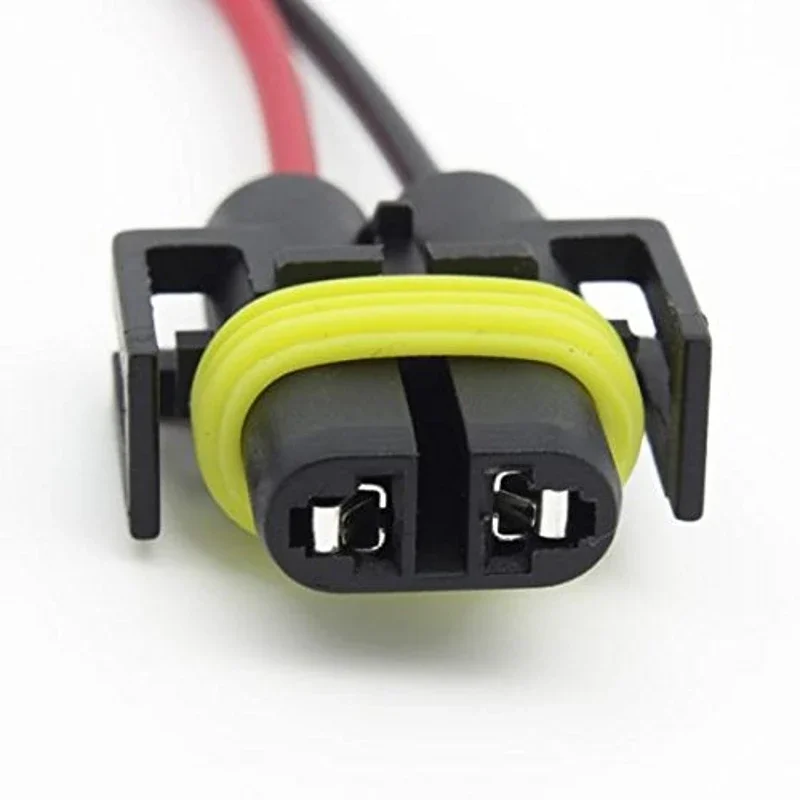 Set of 2 - H11 (or H8/880/881) to PSX24W 5202 (H16) Wiring Pigtail Conversion Harness Connector Wire Adapter Socket Plug Cable