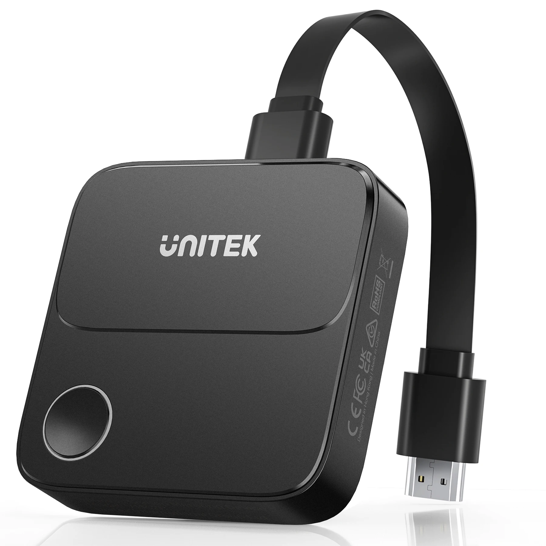 HDMI 2.0 Wireless Display Dongle KVM Adapter 4K 60Hz Ultra HD Screen Mirroring Supports Router WiFi for Windows Mac Android iOS