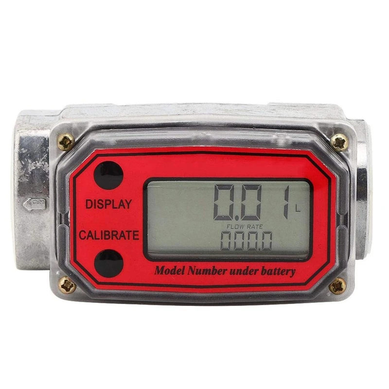 

dwan DigitalTurbine Meter Digital LCD Display Quick Connection Gas Oil Flowmeter for Measure for Diesel Kerosene