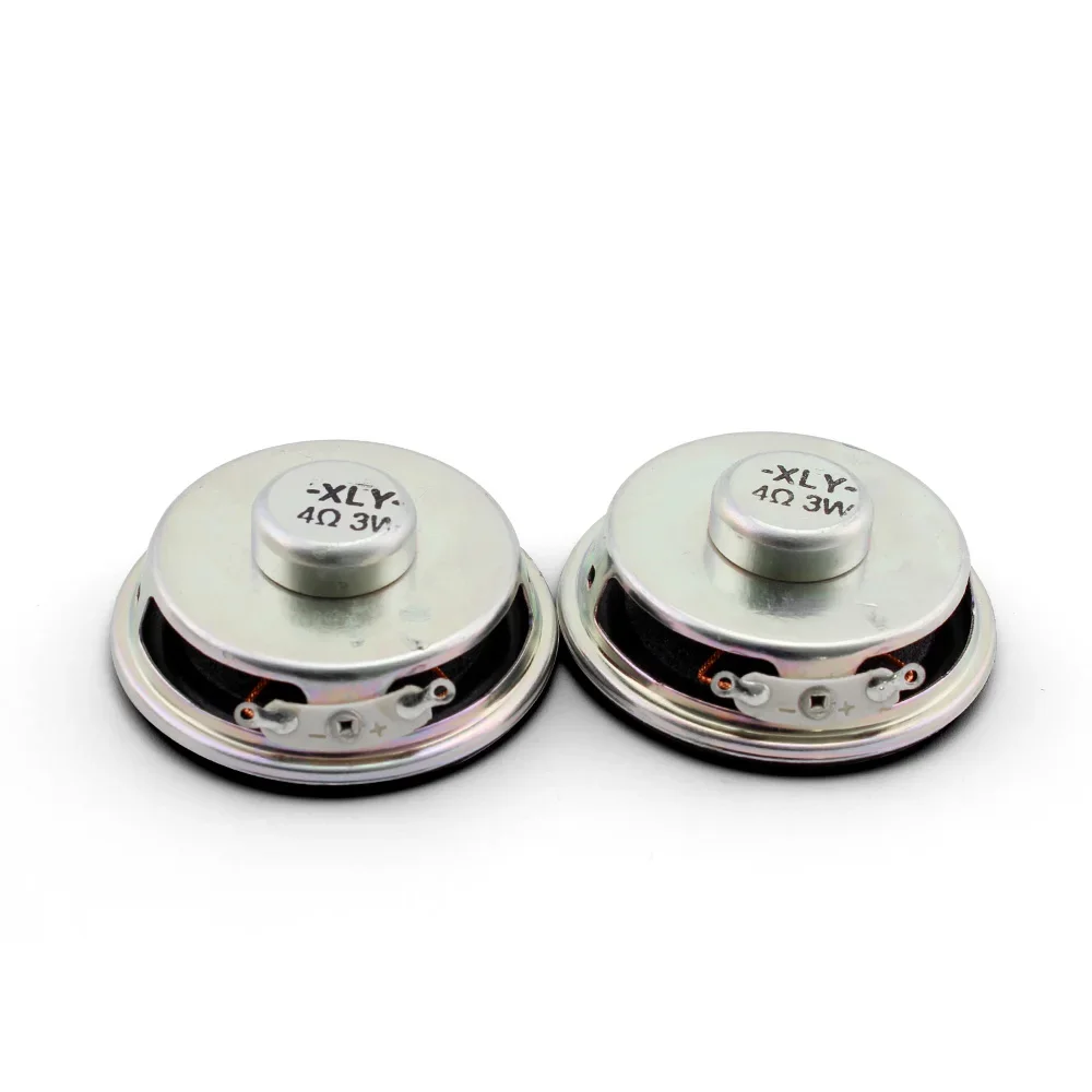 2pcs Mini Speaker 3W 4R Diameter 5CM/4CM Mini Amplifier Loudspeaker Trumpet 3 Watt 4 Ohm 40mm Speakers for Arduino Kit