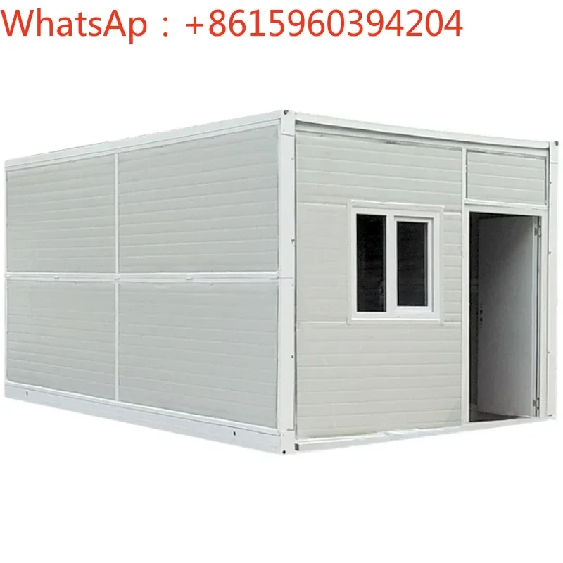 Customized folding board house with bathroom Customized temporary folding fireproof folding integrated board house container