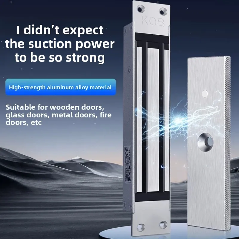 KOB280 Kg Magnetic Electromagnetic Lock Embedded Access Control Electronic Lock for Advertising Doors in Residential Areas