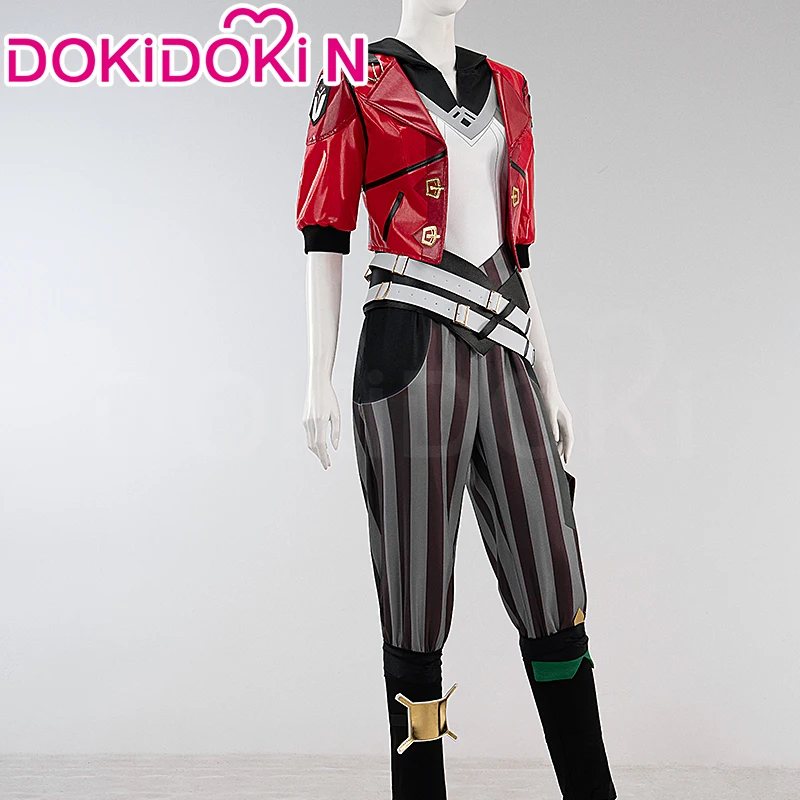 【Jan. Limited 5%OFF】IN STOCK Vi Cosplay Costume Game LOL Cosplay【XS-3XL】DokiDoki-N Women Suit Vi Cosplay Red Coat Plus Size