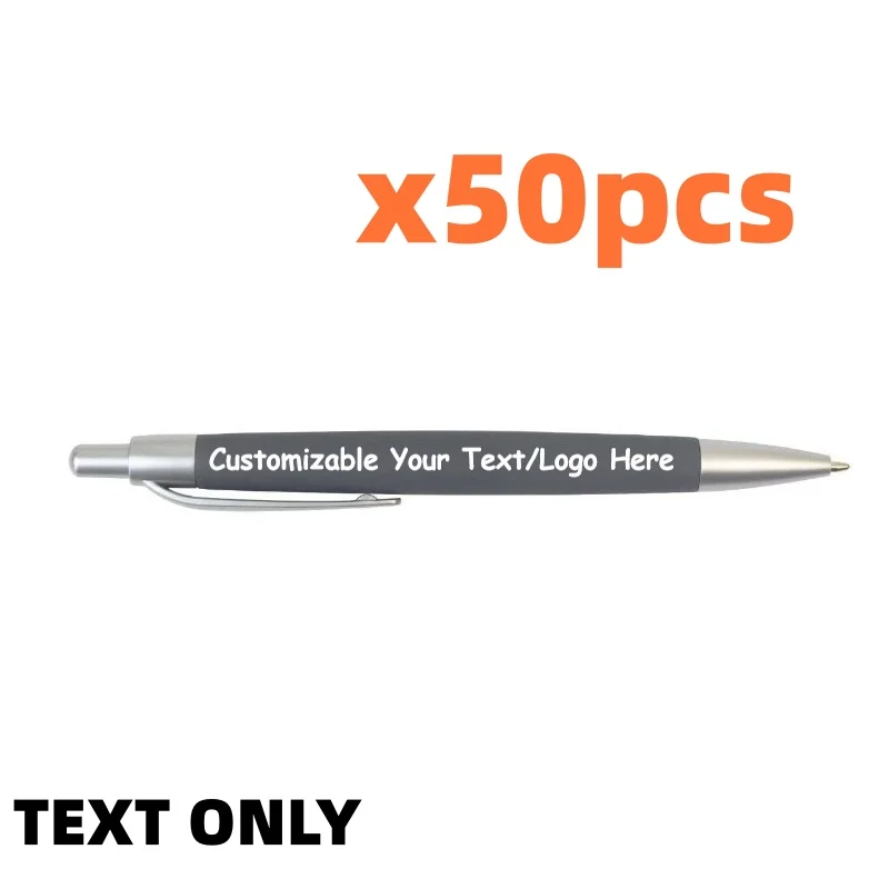 50/100PCS Customizable Logo Ballpoint Pens Promotional Advertising Corporate Gifts Hotel Conference School Supplies image 3