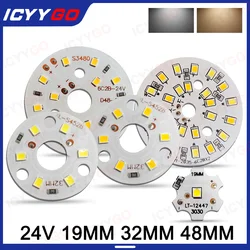 Puce de lampe Led basse tension 24V, 10 pièces, perles 19MM 32MM 48MM, lumière blanche chaude, lumière d'armoire, plafonnier, projecteur