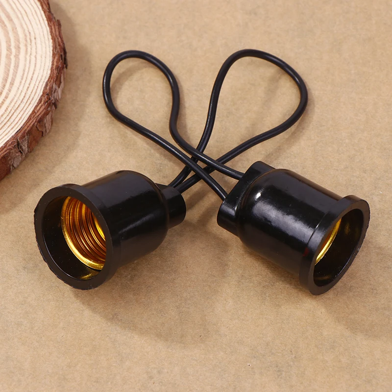 【YY34】【xxx】2Pcs Waterproof Lampholder E27 Base Socket Lamp Holder With Wire Outdoor Fitting E27 Lamp Bulb Holder Base[ZH]