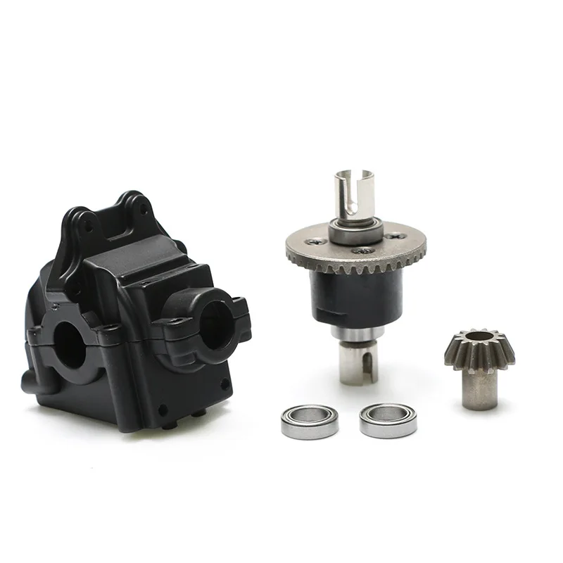 Precision Metal Gearbox Differential Upgrade Kit For WLtoys 144001 1:14 RC Car Transmission Case Racing Parts