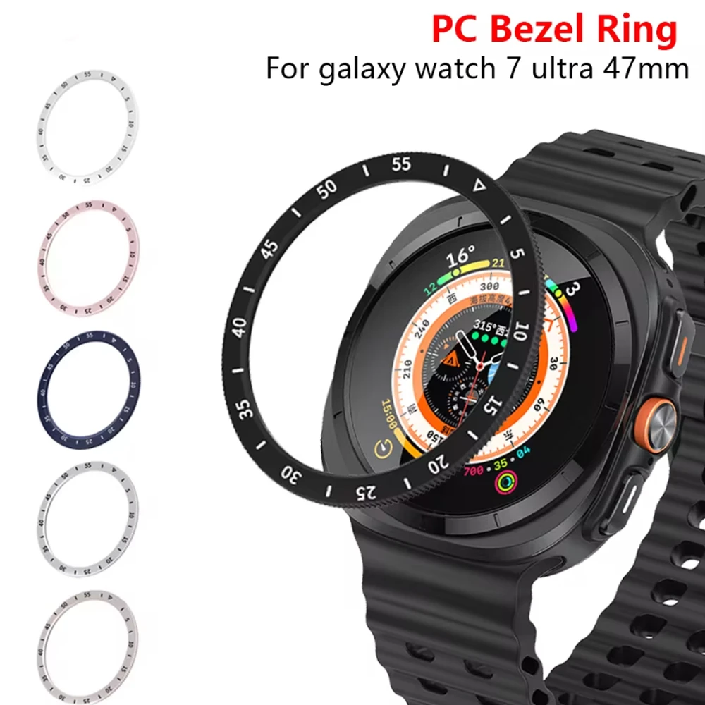 

Prismatic Watch Protection Ring for Samsung Galaxy Watch 7 Ultra 47mm Bezel Oil Injection Diamond Circle Anti-collision