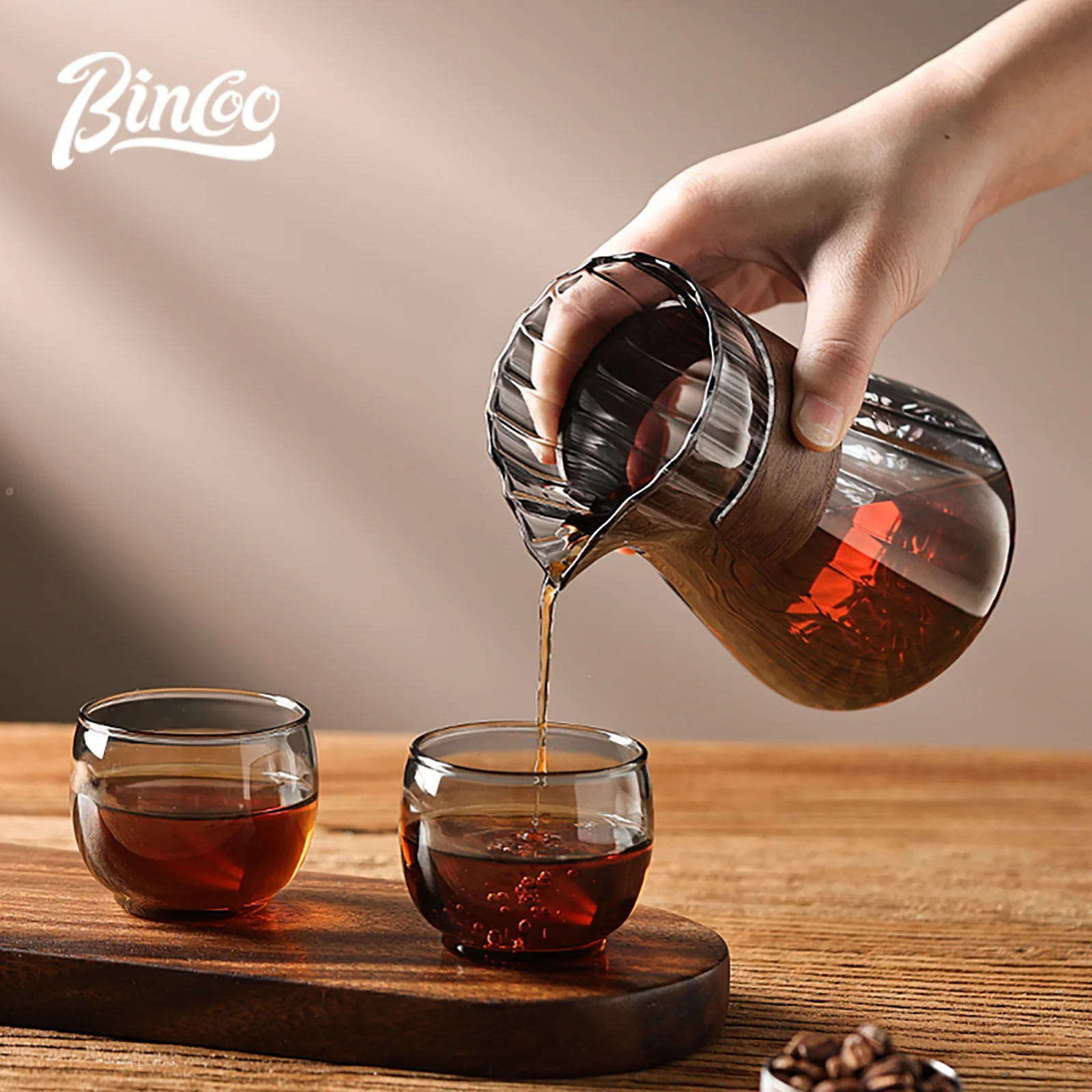

Bincoo 500ml Pour Over Coffee Maker Set Glass Carafe Coffee with Glass Coffee Filter Drip Coffee Maker Set for Home or Office