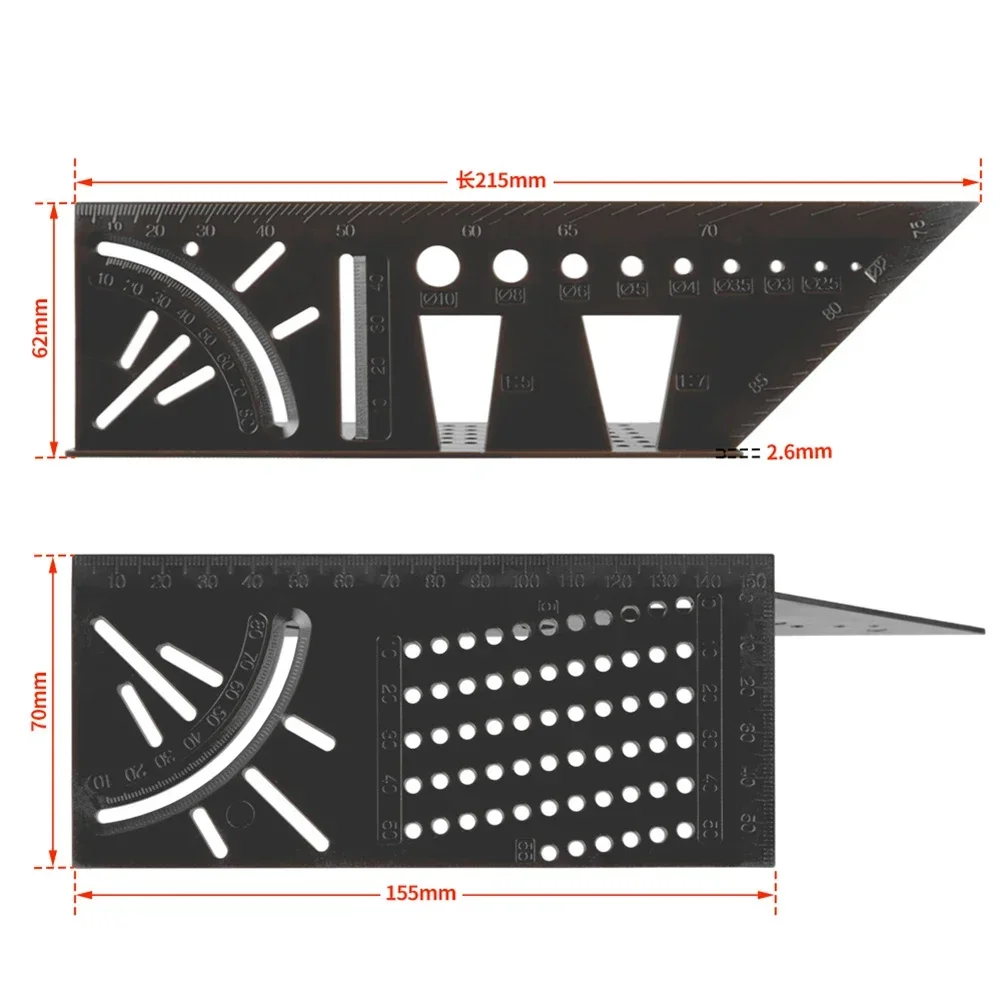 Multi Angle Marking Ruler For Precision Precision Angle Marking Template Efficient Drill Positioning Multifunctional Angle Ruler