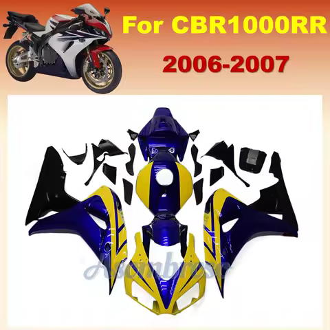 Fairing kit Fit for Honda CBR1000RR 2006 2007 CBR1000 RR 06 07 CBR 1000RR Motorcycels Cowing Yellow Blue colour
