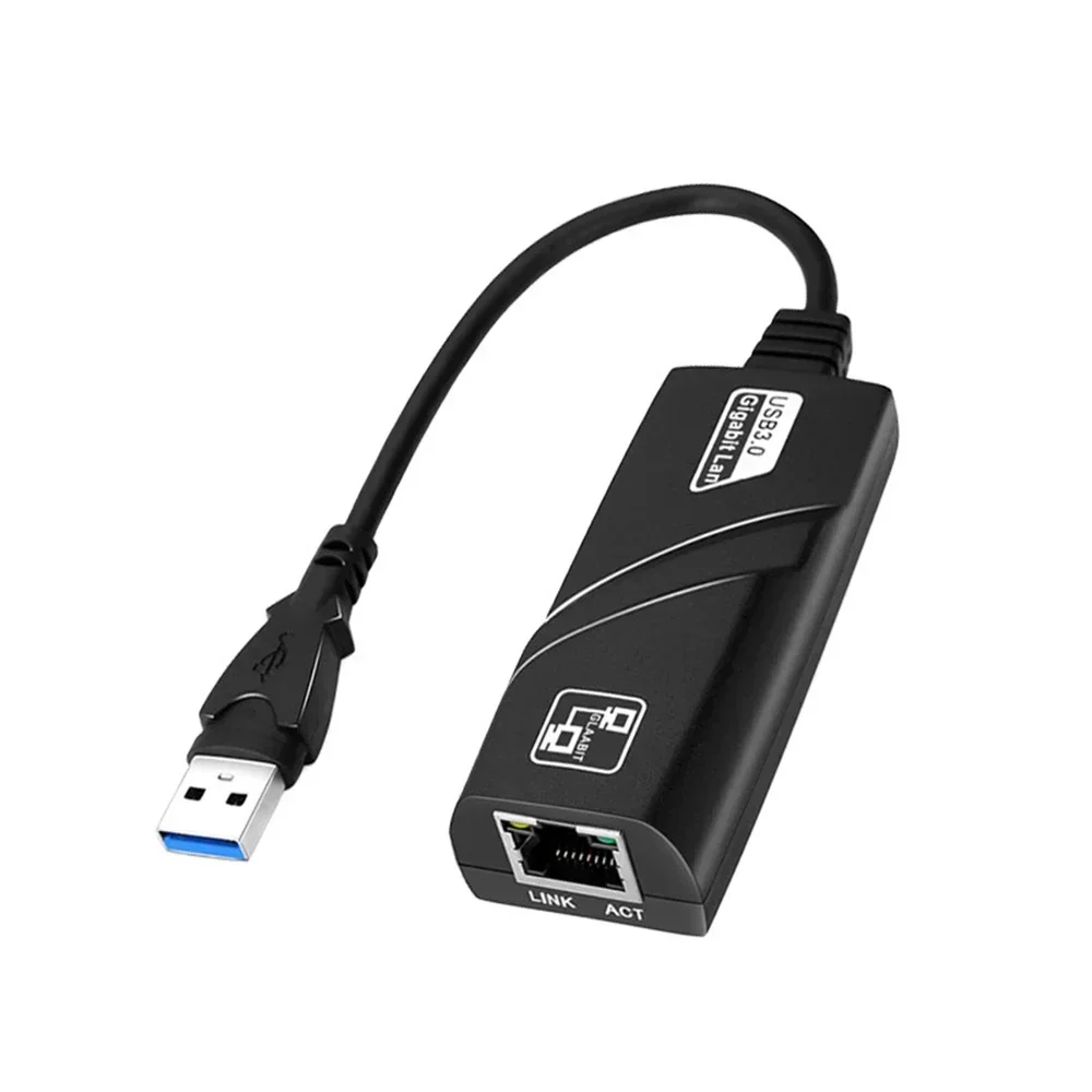 Adaptador USB 3,0 a Rj45 Lan Ethernet con cable, Cable de red de 10/100Mbps para Xiaomi Mi Box PC, Windows 10, adaptador de tarjeta de red USB 3,0