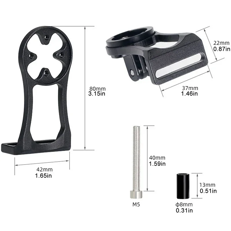 Bicycle Stem Extended Bracket Bike Headlight Mount Computer Holder Lamp Support Rack Alloy Fiber Stand For Garmin Bryton Cateye