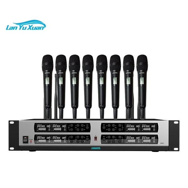 100 Channel PLL True Diversity UHF Wireless Translation Conference Microphone System with Simultaneous Interpretation