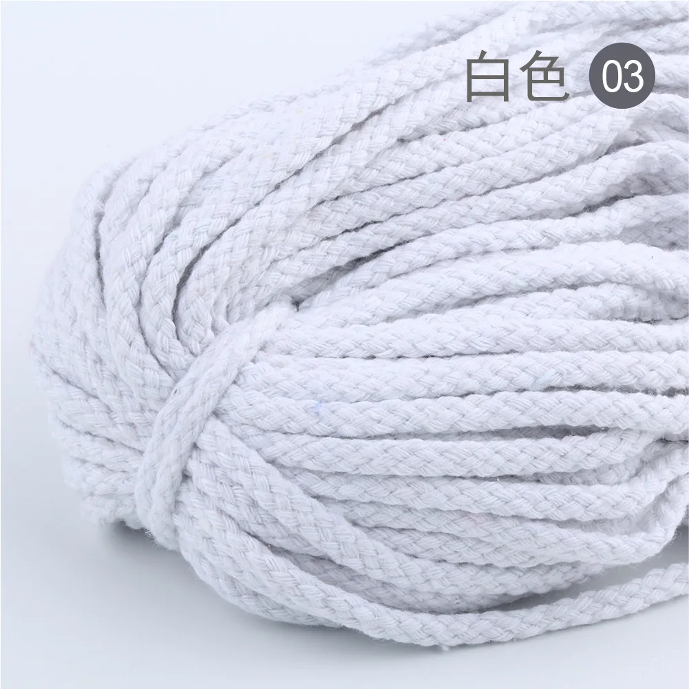 Corde torsadée colorée 10Yards 5mm, 100% coton, cordons artisanaux décoratifs torsadés, bricolage de