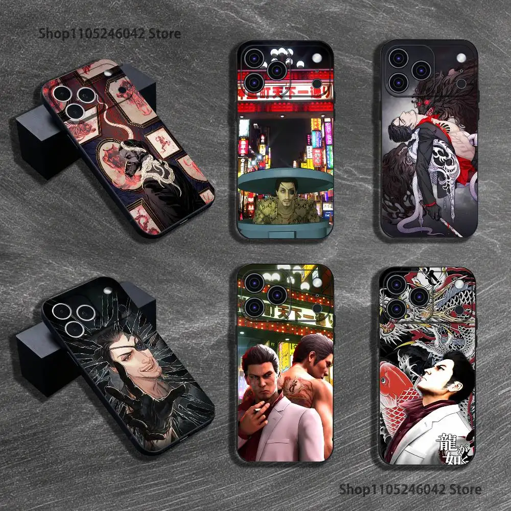 

Goro Majima Game Y-Yakuza Phone Case For iPhone 17,16,15,14,13,12,11,Pro,XS,Max,XR,Plus,E,SE4,Mini Black Soft Cover