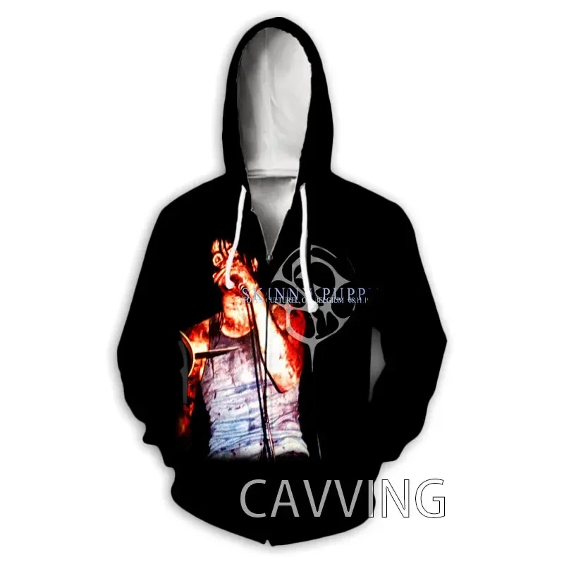 New Fashion 3D Print  Skinny Puppy  Zipper Hoodies Zip Up Hooded Sweatshirts Harajuku Hoodie Hip Hop Sweatshirts   Z02