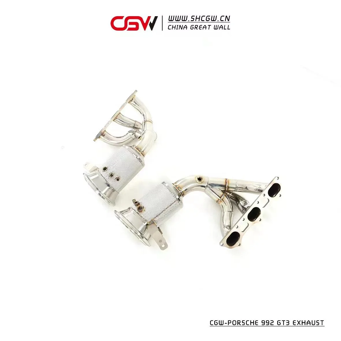 CGW New Product Exhaust Muffler Manifold Downpipe for  992 GT3 2021+ - view 3