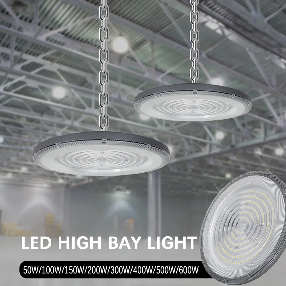 

Super Bright LED Garage lights Ceiling Light AC85-265V 100W 150W 200W High Bay Industrial Light Waterproof For Warehouse Factory