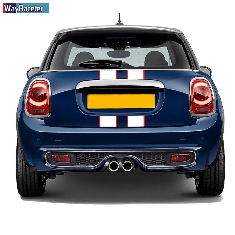 Car Hood Sticker Bonnet Stripes Engine Cover Band Rear Vinyl Decal For MINI Cooper F56 R56 F55 F57 R57 JCW Accessories