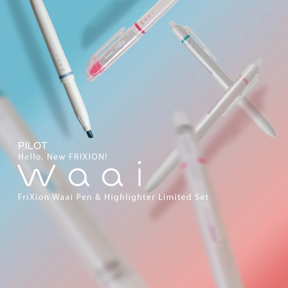

1pcs Pilot Waai Frixion Highlighter/Erasable Gel Pen 0.5mm Clean Erasing Replacement Refill Japanese Stationery School Supplies