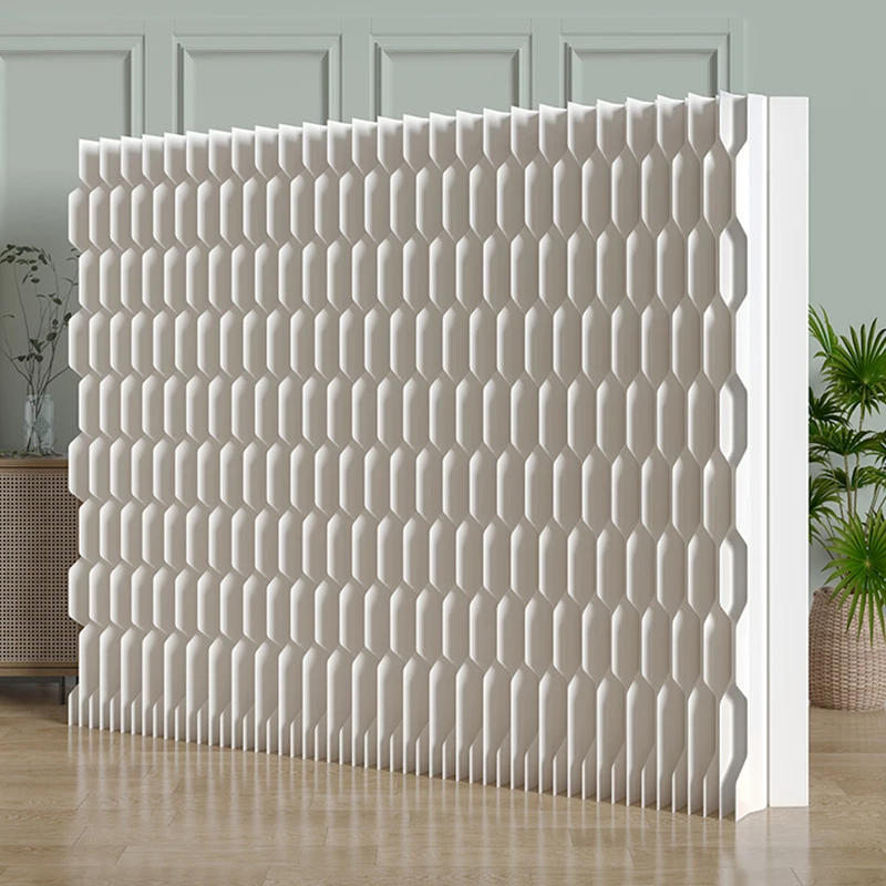 Folding Screen Room Divider, Paper Honeycomb Privacy Partition, Decorative Japanese Style Wall for Bedroom Living Area Office,