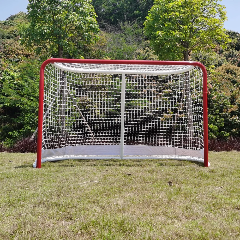 

High Quality Detachable Portable 72"*48"*36" Integrated Ice Metal Hockey Goal With Net for Trainingpromote sales