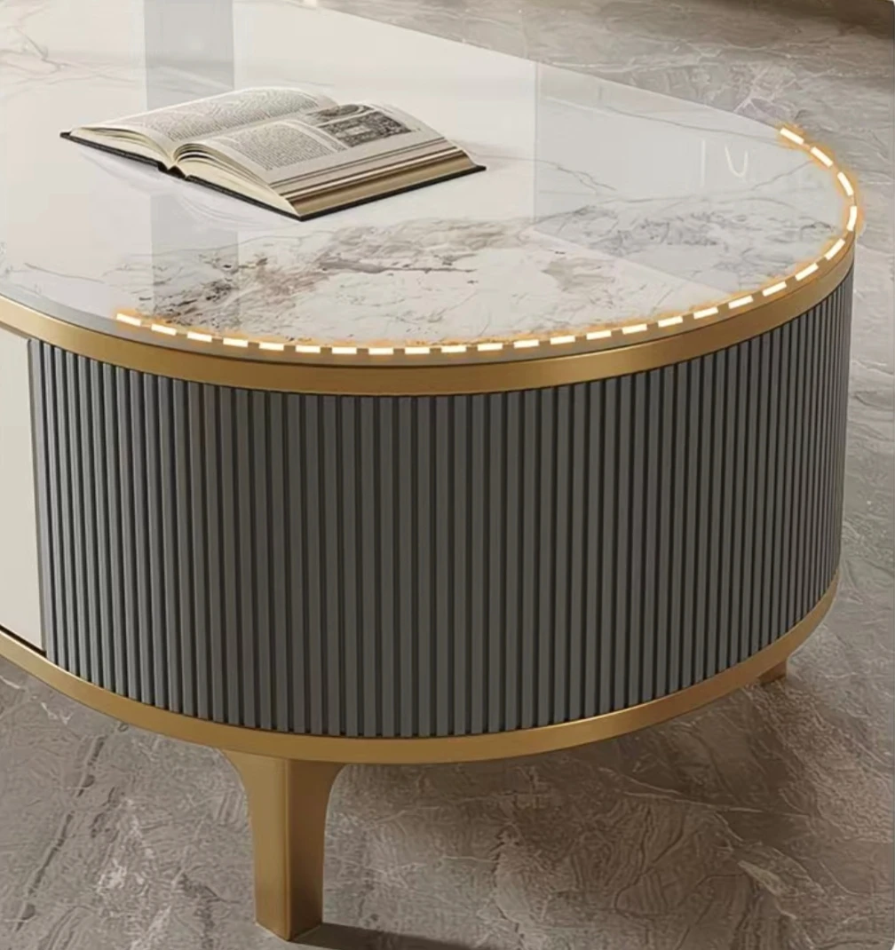 

#Modern Wood TV Stand And Coffee Table Set With Storage Durable Eco-Friendly Living Room Furniture