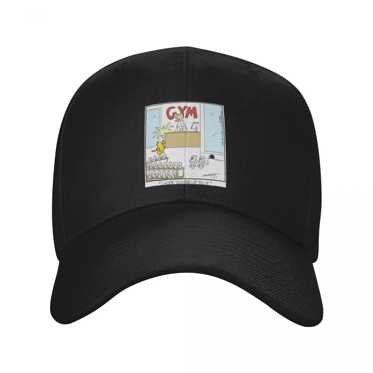 

Heathcliff Mouse GYM Comic Strip Baseball Cap Trucker Cap Thermal Visor Hat Man Luxury birthday Men Golf Wear Women's
