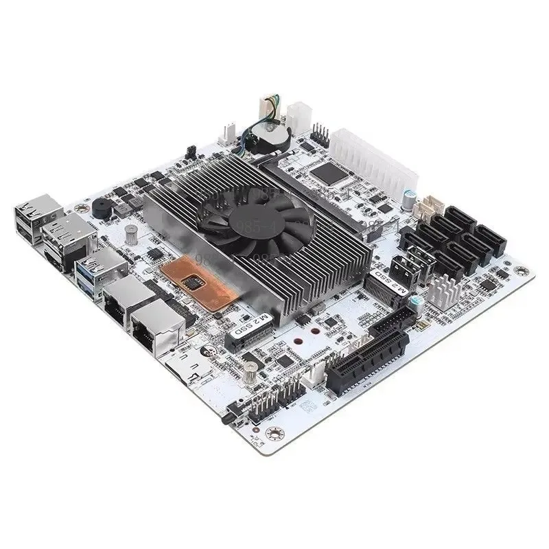 Dual M.2 8 SATA NAS Mainboard DDR4 Support Home Office Storage 8 Bay