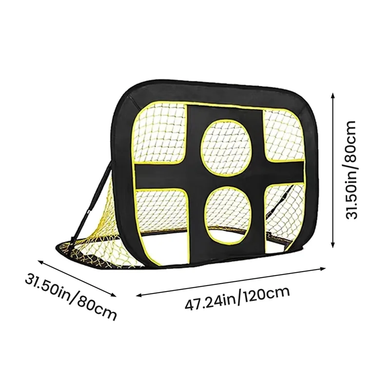 B06C-3 In 1 Football Goal 1.2Mx0.8M Football Goals For Kids Kids Soccer Goal Net Portable Football Training Set Durable Easy Ins