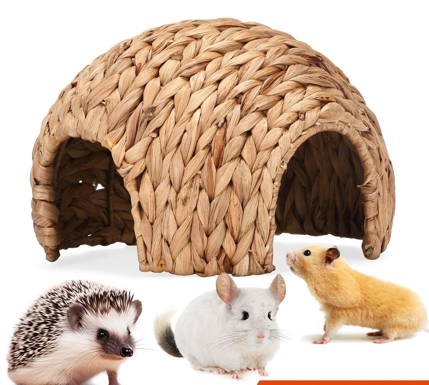 手編みのエキゾチックなペット用巣、ハムスター、ゴールデンベア、トンネルハリネズミ、脱出通路、景観玩具