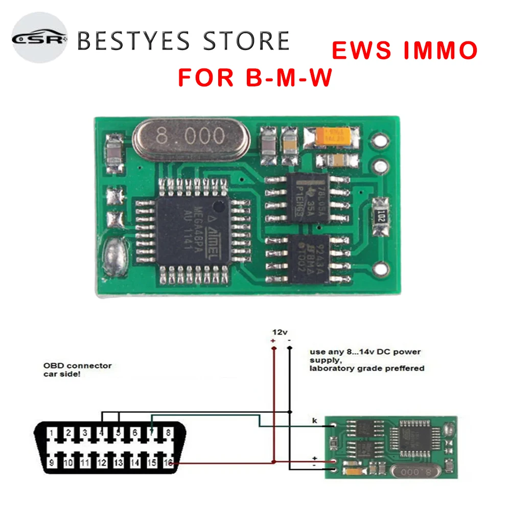 EWS IMMO Immobilizer for B-M-W E34 E36 E38 E39 E46  Auto EWS2 EWS3.2 Emulator Auto EWS IMMO Immobilizer