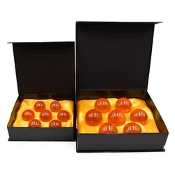 7pcs/set Dragon Ball Z Figure 1-7 Stars Crystal Balls 3.5cm 4.5cm 5.7cm Ball Box Packaged Complete Set Ball Toys Halloween Gifts