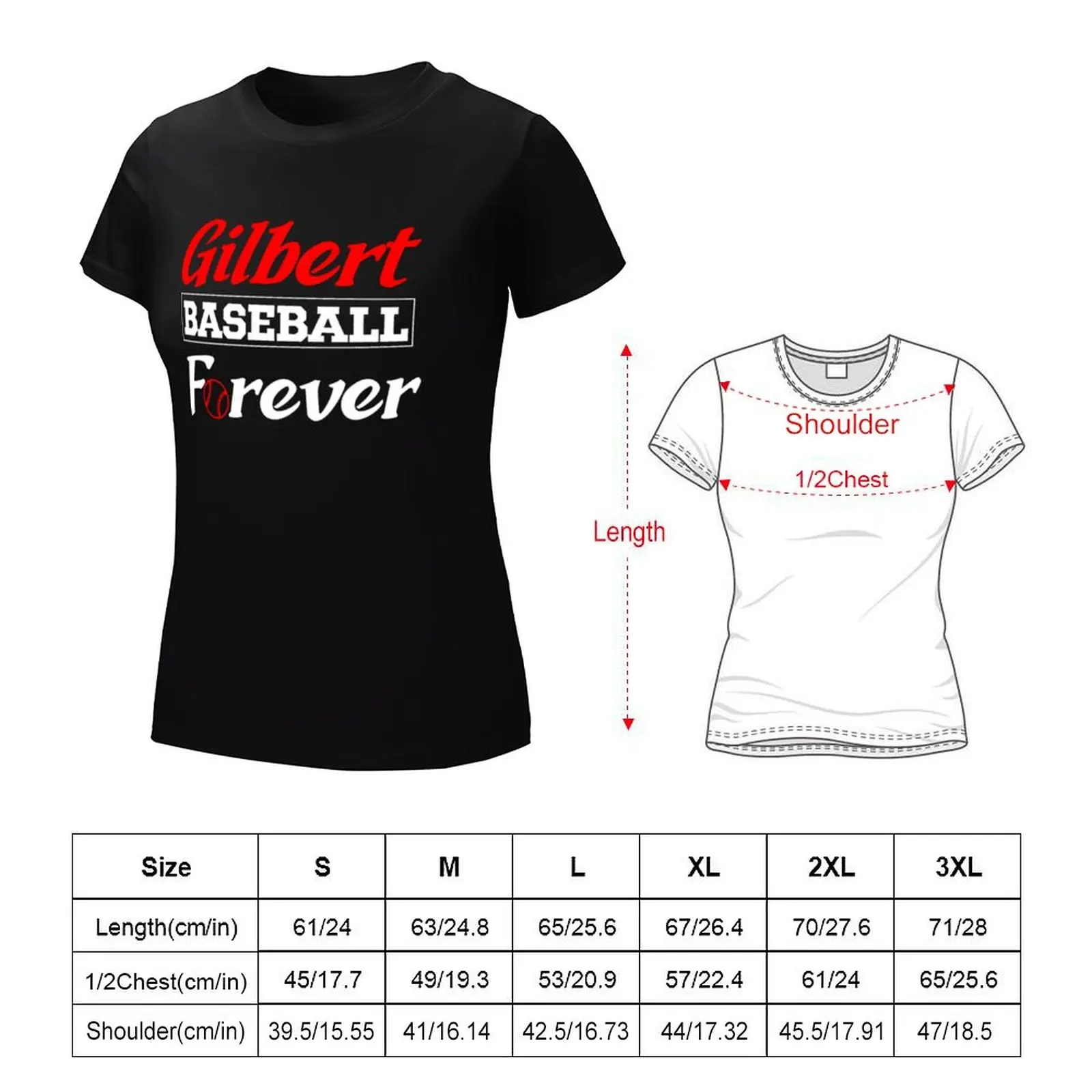 Gilbert Baseball Forever T-Shirt anime hippie clothes summer blouses woman 2024