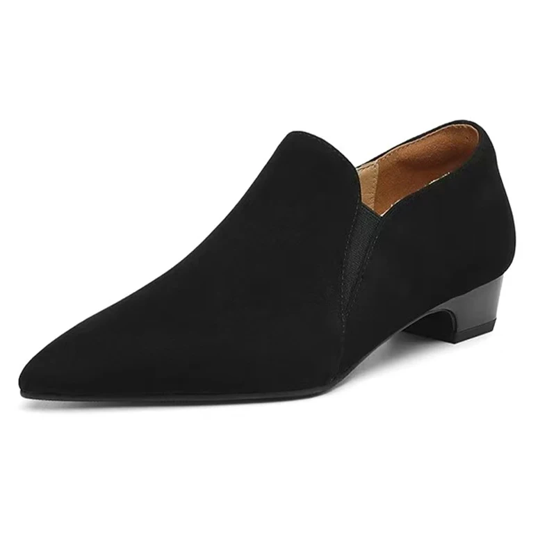 Pointed Toe Women Heeled Shoes Fashion Retro Pumps Designer Dress Shoes Elegant Woman Shoes 2025 Autumn Trend Female Zapatillas